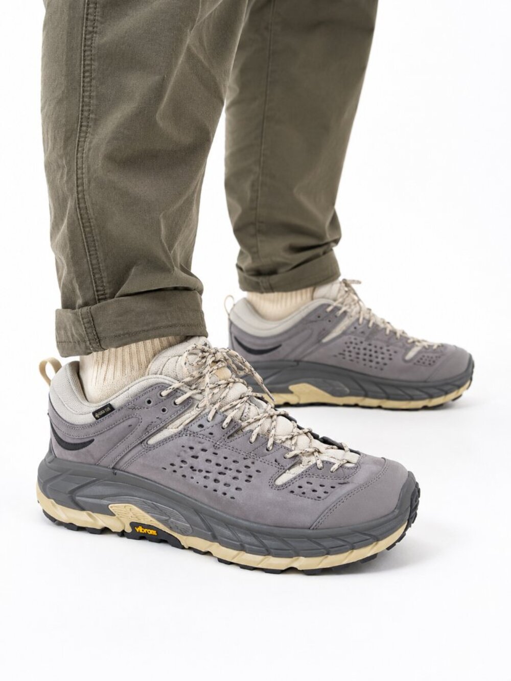 HOKA Tor Ultra Low GORE-TEX Oat Milk Opal Hiking Shoes M10 W11